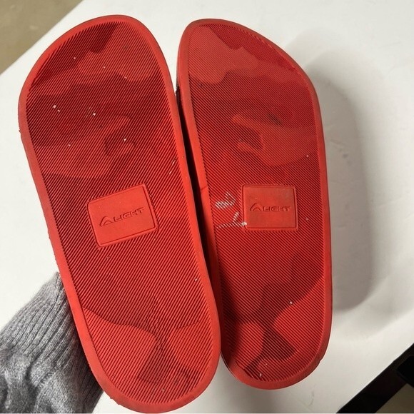 Dsquared2 Logo-Embossed Sliders in Red and White 38 - Picture 9 of 14